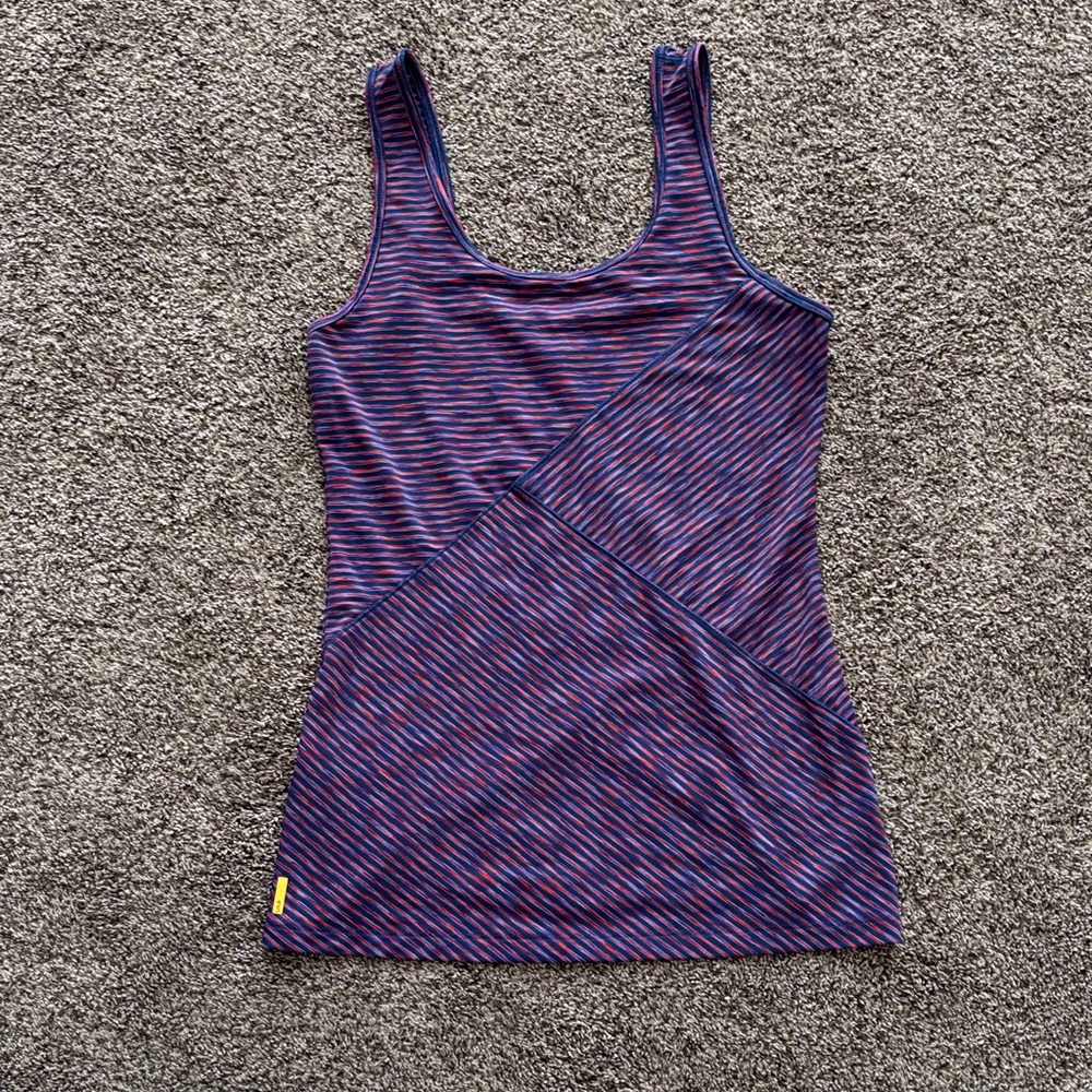 NWOT Lole Striped Purple, Blue and Red Tank Top